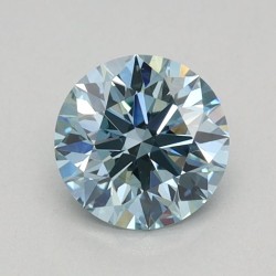Diament laboratoryjny o barwie fantazyjnej szlif okrągły, 0.56ct, VVS2, Fancy Vivid Blue, IGI LG707520013